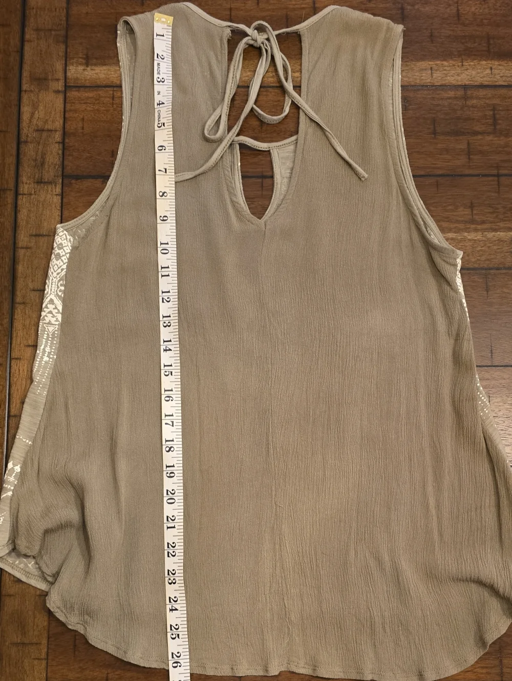 Miss Me Embroidered Keyhole Tie-Back Tank - Picture 3 of 5